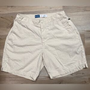 Old Navy Men's Light Cream Flat Front Shorts